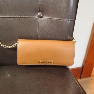 Michael Kors Jet Set Saffiano Travel Wallet/Crossbody